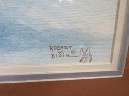 Robert Blair Artist Signed Western Artwork