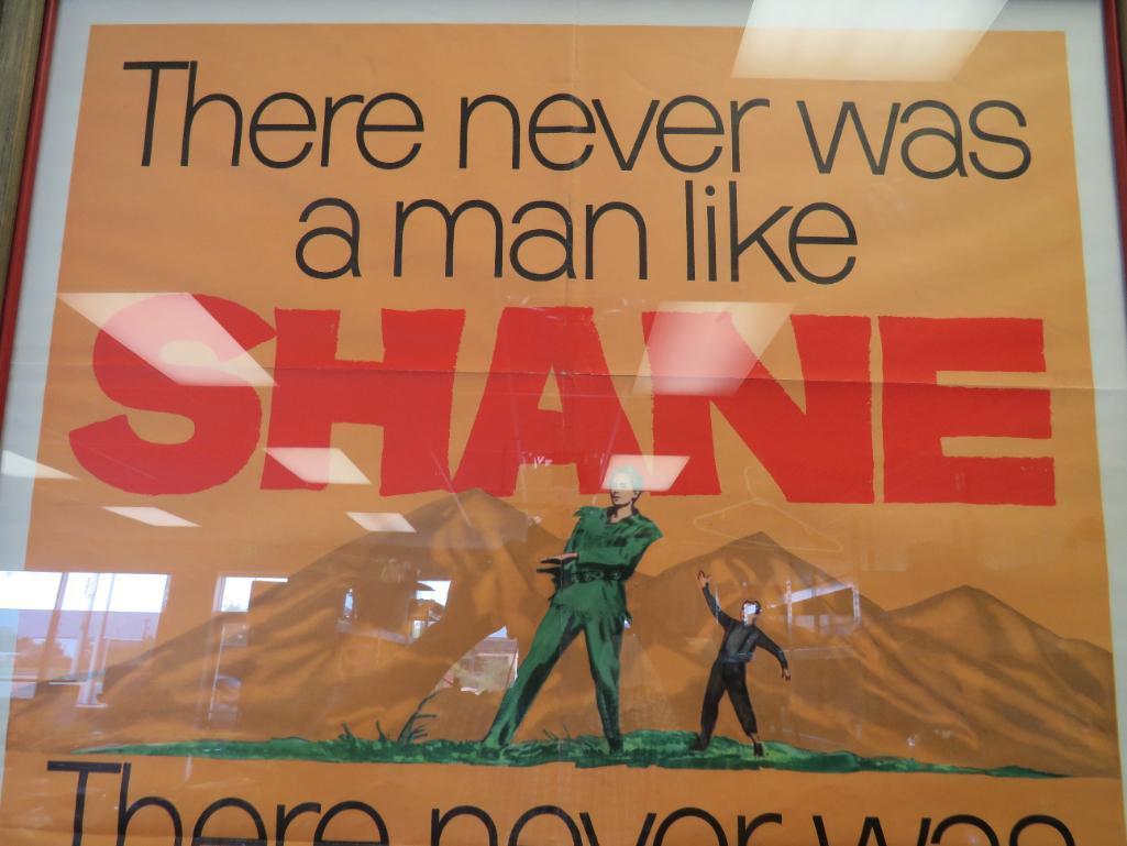 1959 Framed Shane Movie Poster