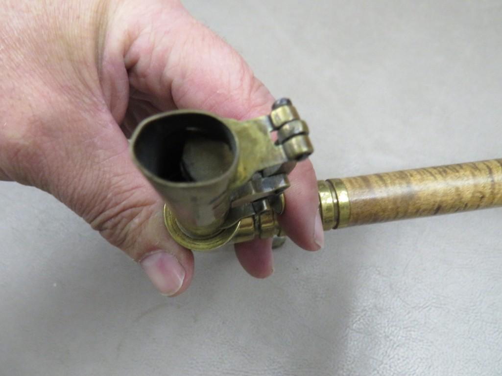 Amazing American Flask and Cap Co Powder Measure Cane