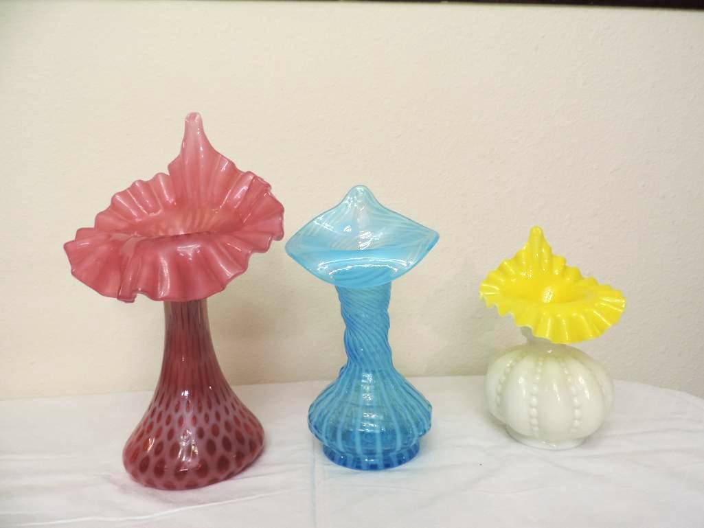 Fenton Flower Top Vases