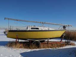 1980 Clark San Jauan 23' Sailboat with Trailer