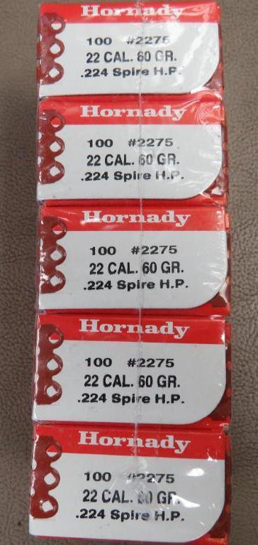 Hornady 22 cal Bullets for Reloading