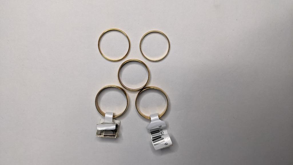 10K Yellow Gold Bands