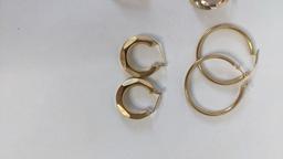 14K Yellow Gold Hoop Earring Assortment