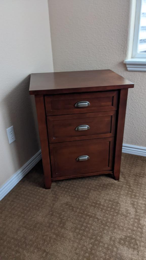 Small Desk and Filing Cabinet