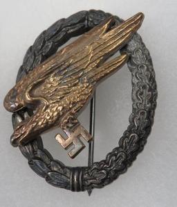 WWII German Luftwaffe Parachutist Badge