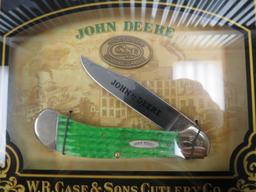 Case John Deere Clock and Knife Set