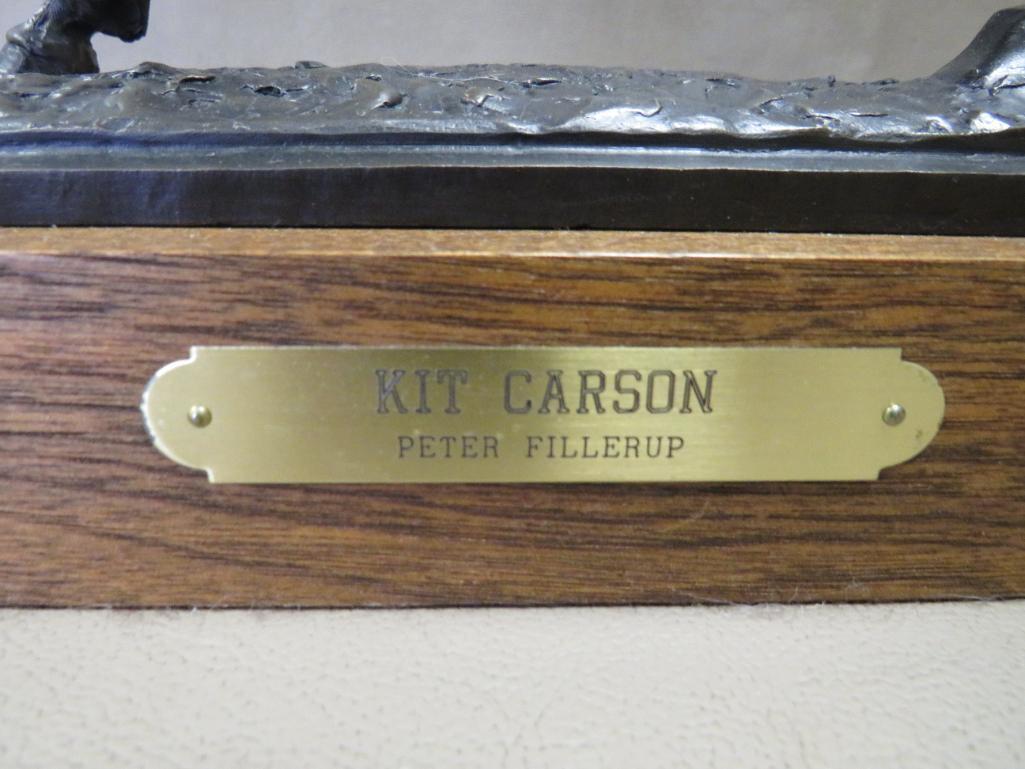 Peter M. Fillerup Signed and numbered "Kit Carson" Bronze Sculpture