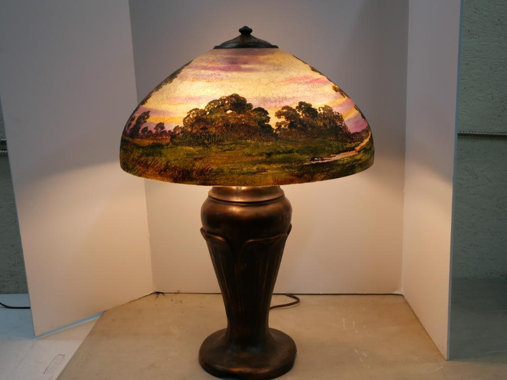 Stunning Handel Lamp with 18x8" Handel Shade