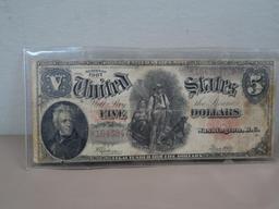 Series 1907 5 Dollar Bill