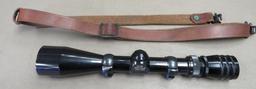Redfield Rifle Scope and Leather Sling