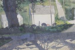 Hageman Watercolor Noontime Farm Yard