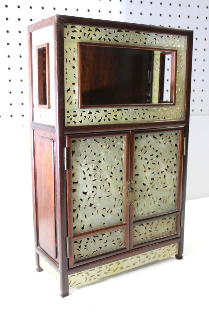 Incredible Small Antique Ornamental Display Cabinet