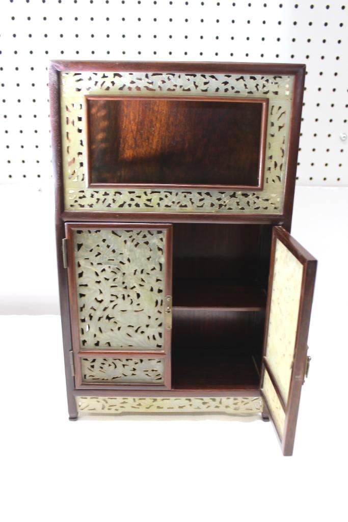Incredible Small Antique Ornamental Display Cabinet