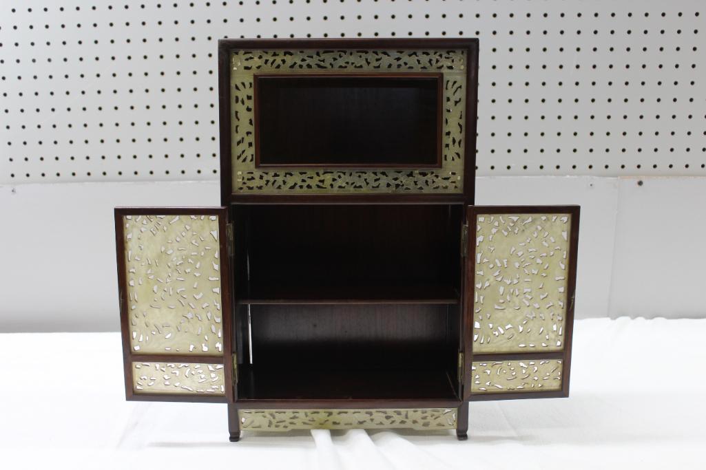 Incredible Small Antique Ornamental Display Cabinet