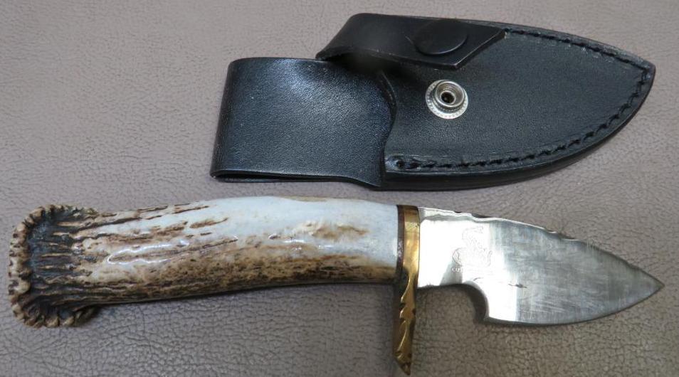 Custom Stag Handled Hunting Knife