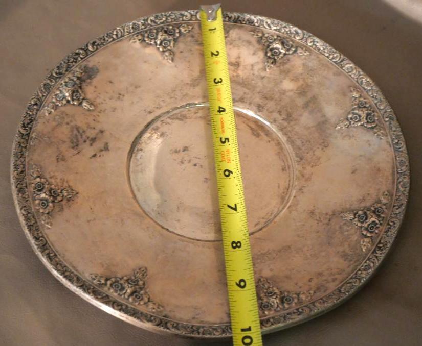 10" Ornate Sterling Silver Platter