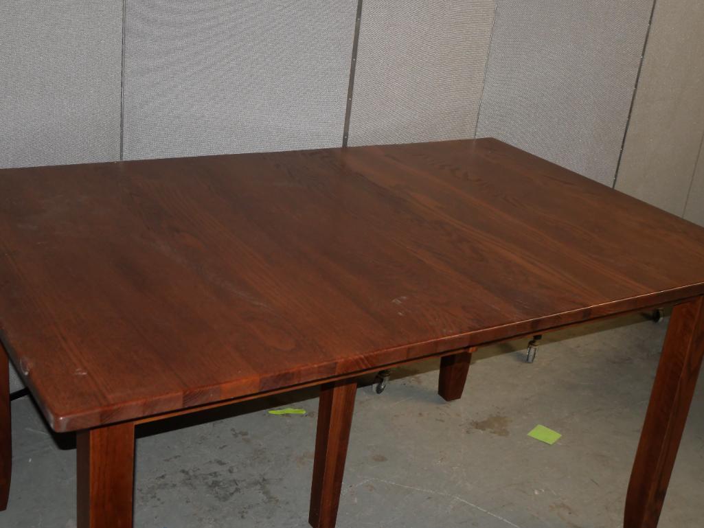 Nice Mavin Furniture Co Cherry Wood Table with 2 Leaves