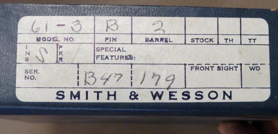 Smith & Wesson - 61 Escort