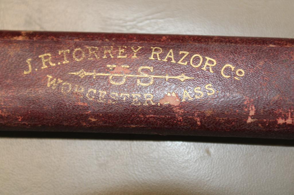 Antique JR Torrey Co Straight Razor