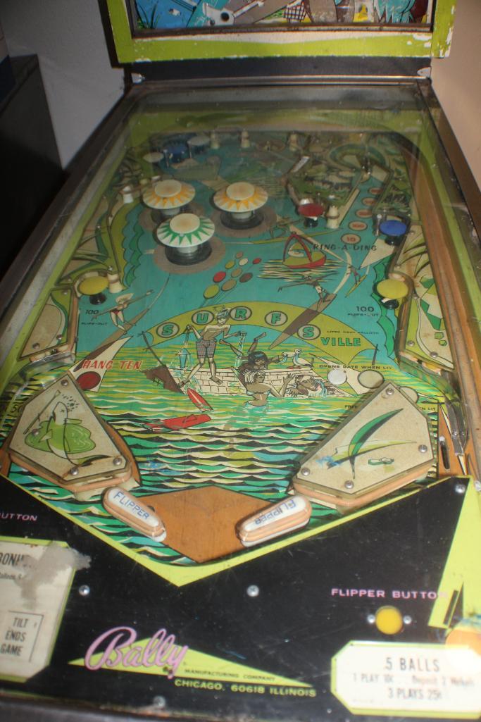 Classic Rotary Bally Surfers Pinball Machine