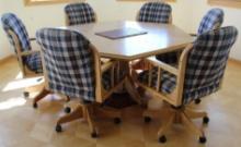 Kitchen Hardwood Table and Chairs Set