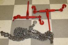 Pair of Chain Binders and Chain