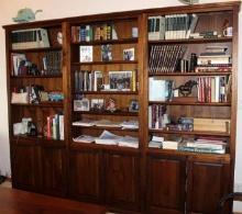 Large Woodley's Book Shelf with Bottom Cabinets