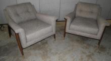Pair of Thomasville Mid Century Style Accent Chairs
