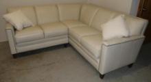 Smith Brothers RAF Corner Leather Sectional