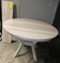 Mavin Furniture White Wooden Table with Leaf