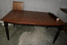 Cherry Wood 42x66" Extension Table with Leaf