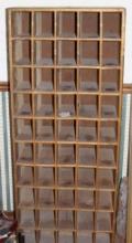 Large Wood Letter Box/Display Cabinet