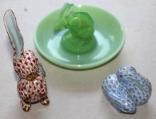 Three Collectible Rabbit Pieces