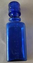 John Wyeth & Brothers Cobalt Blue Medicine Bottle