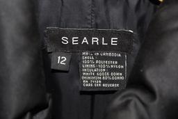 Searle Long Black Goose Down Coat