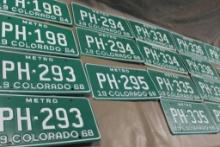21 Colorado Plates from 64, 68, and 70