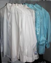 Nine Linen Shirts in White and Blue