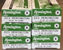 120 Rounds Remington UMC 223 Remington Rifle Ammunition