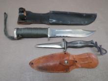 Frost Boot Knife and Stainless Survival Knife