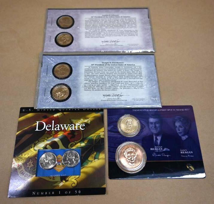 Five Presidential $1 Collector Coins