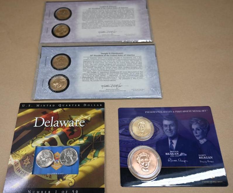 Five Presidential $1 Collector Coins