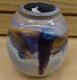 5x6" Glazed Pottery Vase
