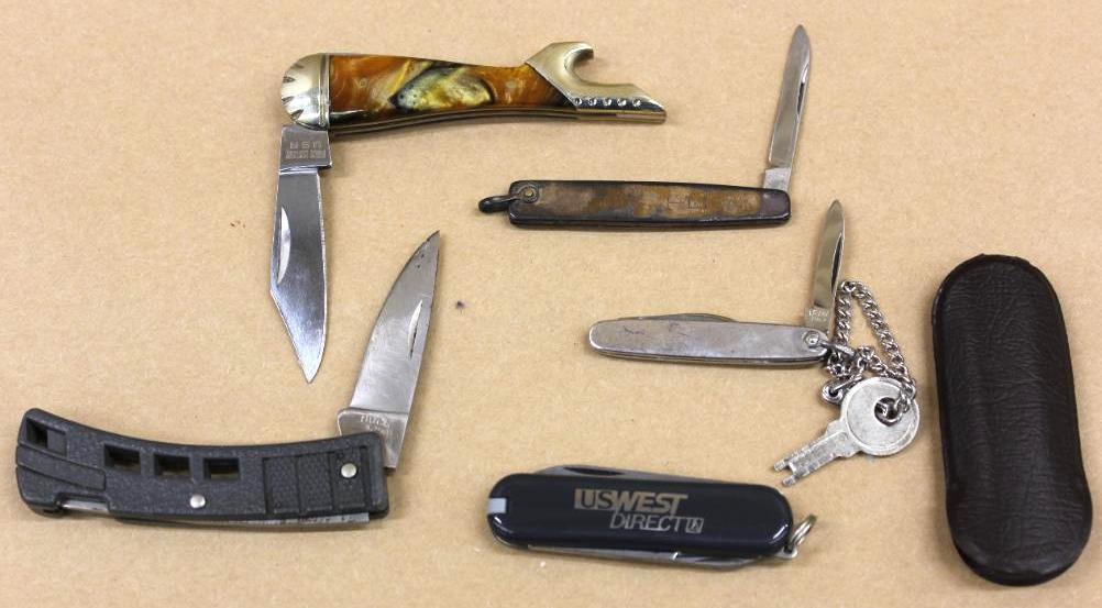 Five Tiny Folding Knives