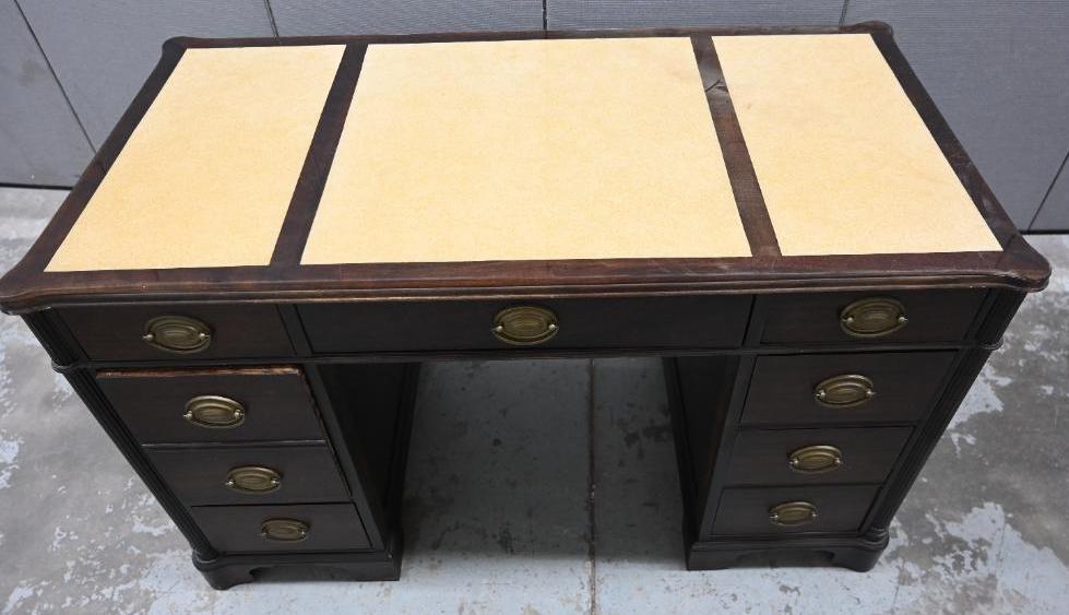 Seven Drawer Two Tone Desk