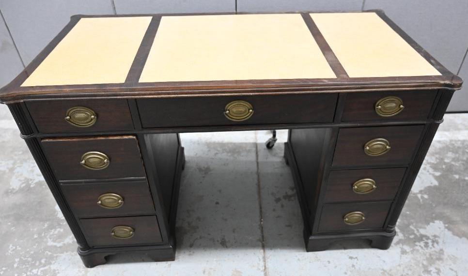 Seven Drawer Two Tone Desk