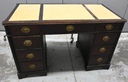 Seven Drawer Two Tone Desk