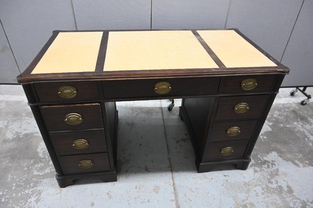 Seven Drawer Two Tone Desk
