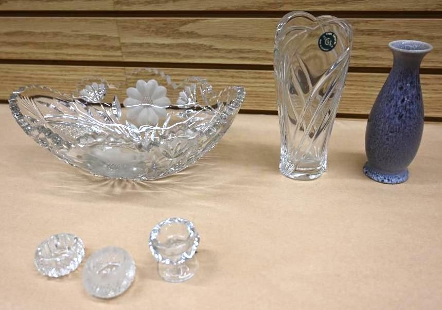 7.5" Lenox Fine Crystal Vase & More