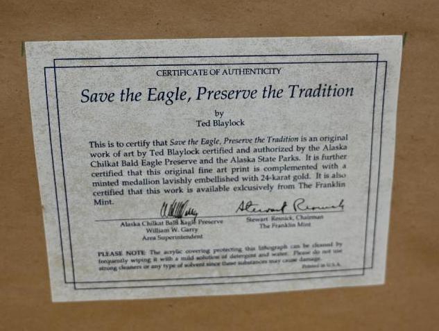 Signed Ted Blaylock Eagle Prints